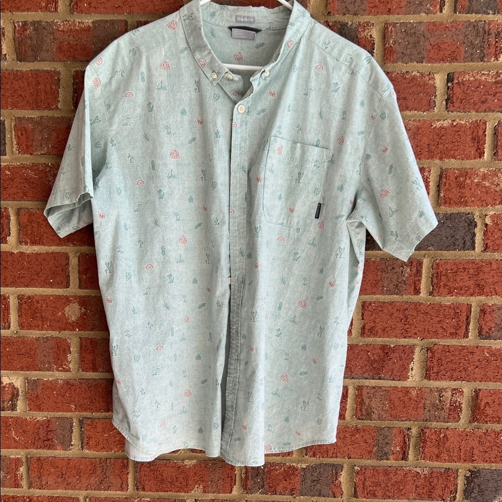 Columbia Light green Casual Button Down Shirt